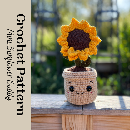 Mini Sunflower Buddy Crochet Pattern