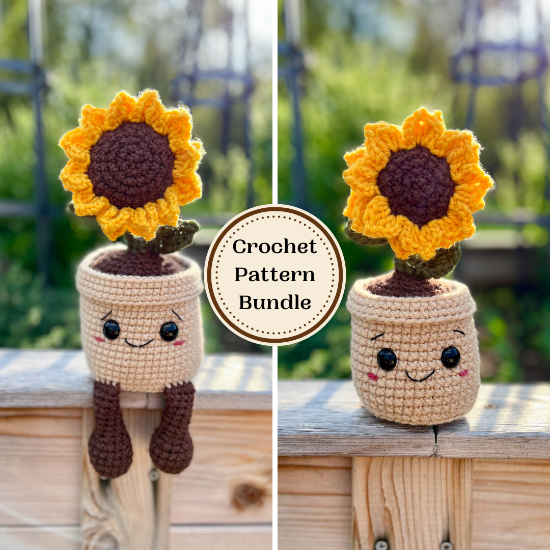 Sunflower Buddy Crochet Pattern Bundle