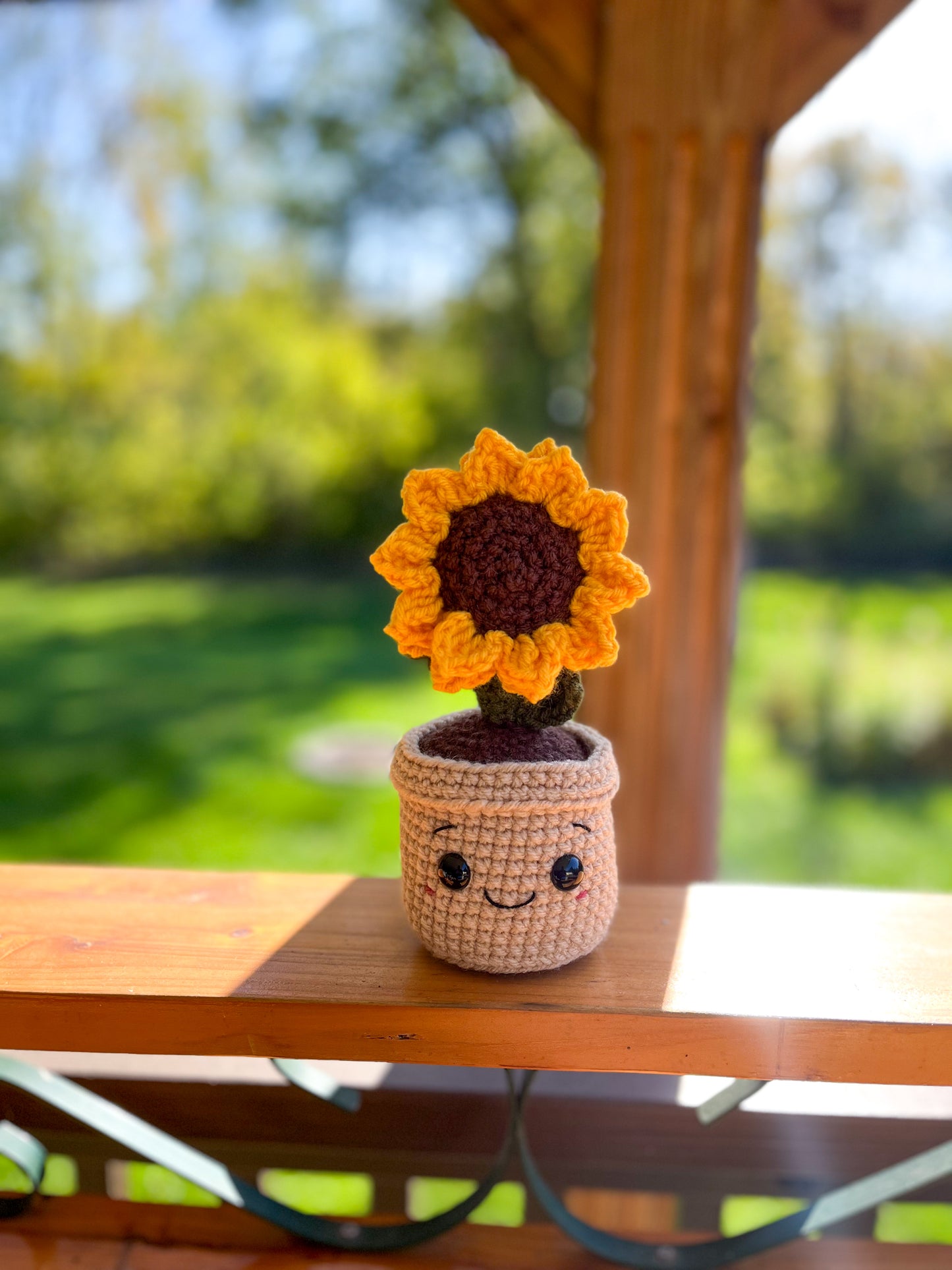 Mini Sunflower Buddy Crochet Pattern