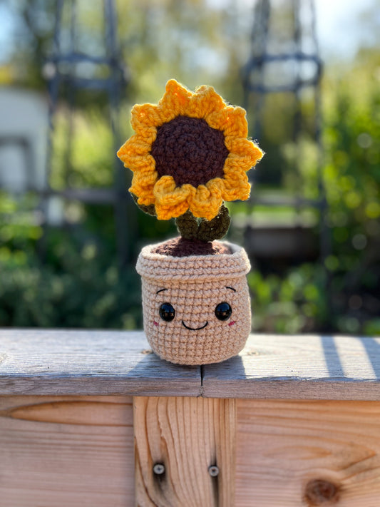 Mini Sunflower Buddy Crochet Pattern