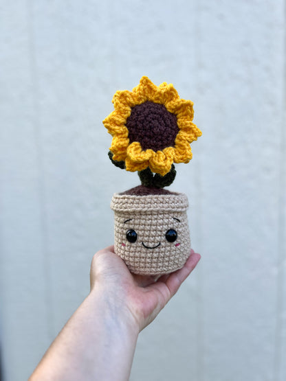 Mini Sunflower Buddy Crochet Pattern