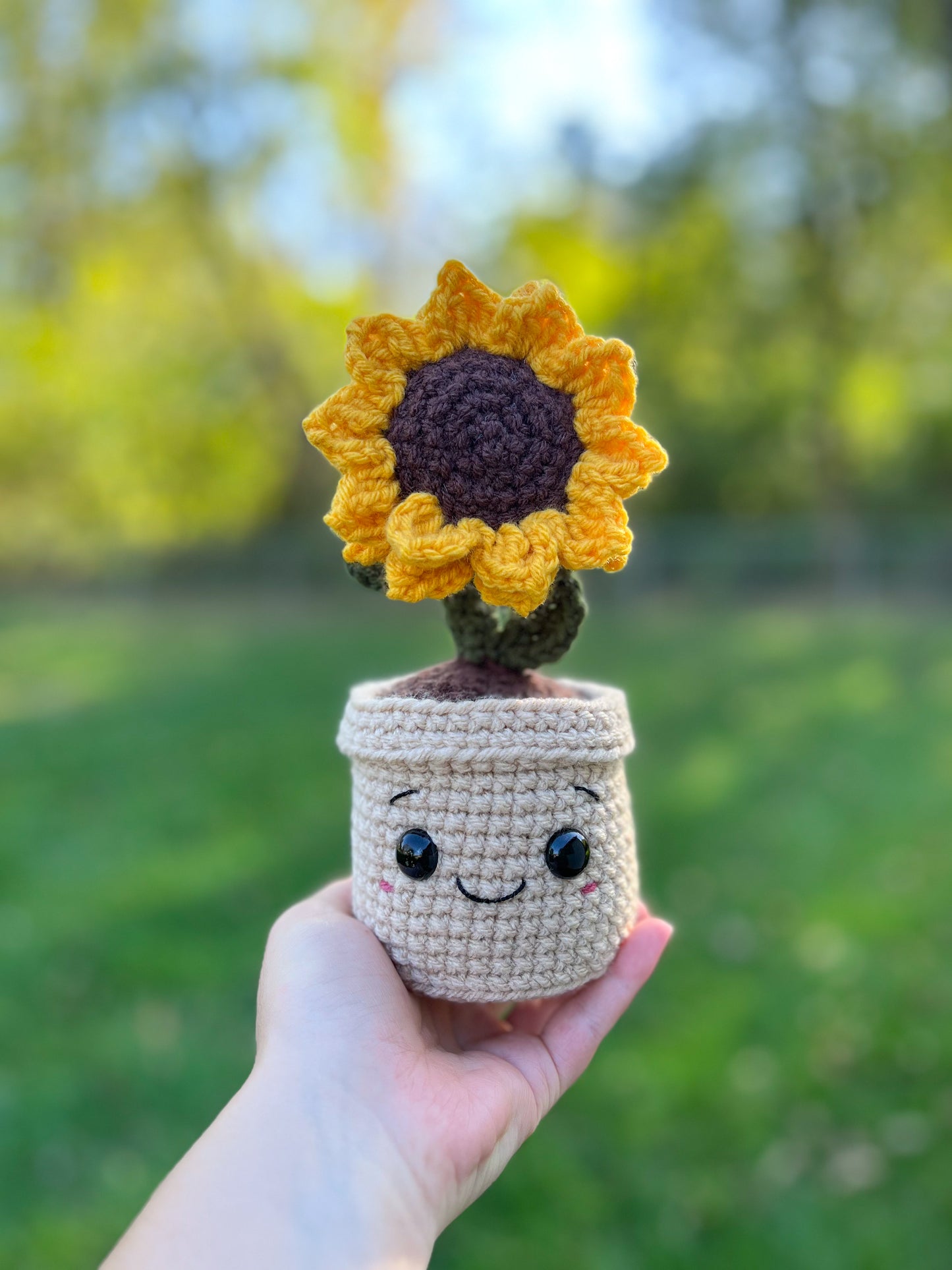 Mini Sunflower Buddy Crochet Pattern