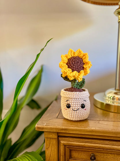 Mini Sunflower Buddy Crochet Pattern