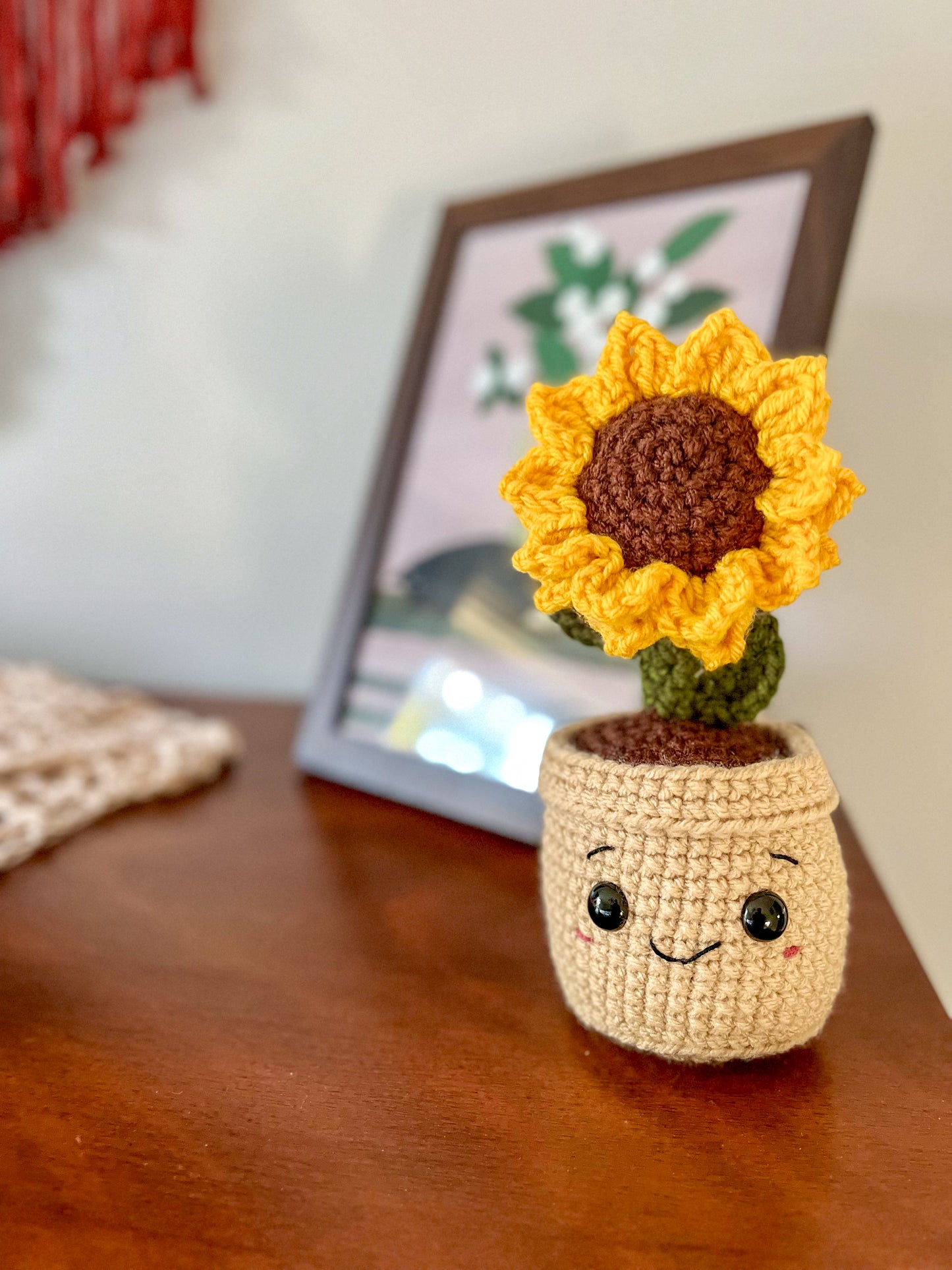 Mini Sunflower Buddy Crochet Pattern