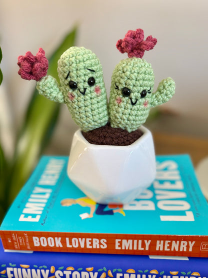 Valentine's Cactus Crochet Pattern