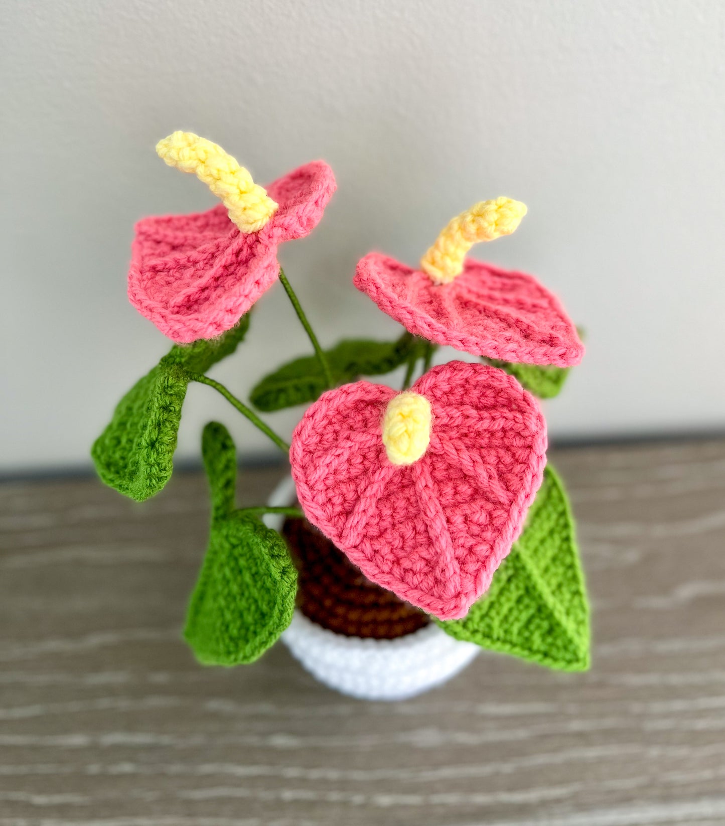 Valentine’s Pink Anthurium Crochet Pattern