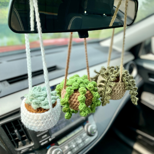 Car Hanging Plant Collection Crochet Pattern